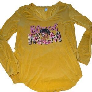 Blessed Mom, long sleeve shirt, size medium